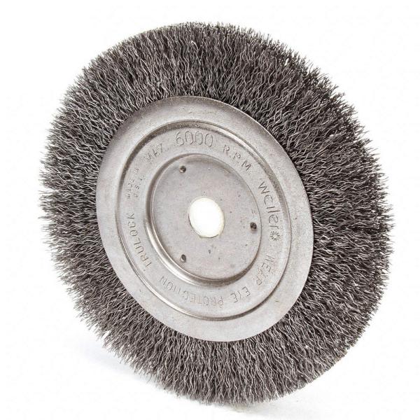 Steel Wire Deburring Polishing Wheel Brushes Disc Crimped Brush For Rust