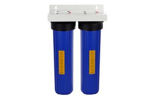 Wholesale 20'' big blue whole house water filter housings 1'' port with double sump from china suppliers