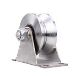 Groove Wheel Stainless Steel Heavy Duty Caster Wheels Sliding Gate Wheels