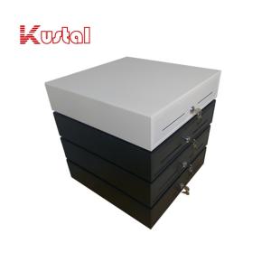 Wholesale 24V RJ11 White Metal Structure POS Plastic 410mm Economical Cash Drawer 410 from china suppliers