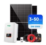 Shingled Three Phase Solar Power Energy System 10Kw 15Kw 20 Kw 10 Kw On Grid