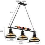 Ip20 E27 Metal Pendant Lamp Fixture With Clear Glass Shade