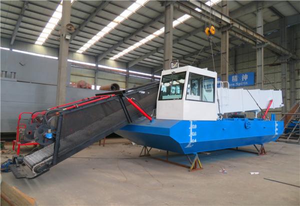 5m length, 95KW ,2500m3,Aquatic Weed Harveting Boat With Storage Tipper Body For