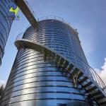 Customizable Spiral Galvanized Steel Silo For Calcined Petroleum Coke Storage