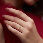 Rings for Unisex 925 Sterling Silver Triad Clover Ring on Brazilian Ring Band