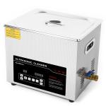 Dual Frequency Ultrasonic Cleaner 10L Tank 4pcs Transducers Drain Valve