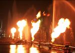 Water Surface Fire Water Feature / Musical Dancing Fountain DMX Light Type