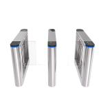SUS316 304 Face Recognition Turnstile Subway RFID Flap Barrier Access Control