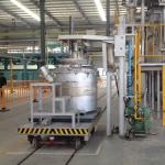 Foundry Ladle For Molten Aluminum / Aluminum Pouring With Gearbox