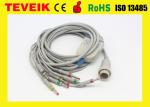 Teveik Factory Price of 10 Leads Kenz 103,106 ECG EKG Cable, Banana 4.0 IEC 4.7K