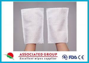 China Spunlace Nonwoven Body Scrubbing Gloves / Body Scrub Gloves User Friendly on sale