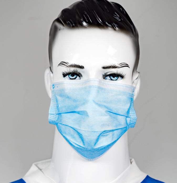 3 Ply Surgical Disposable Protective Face Mask Anti Droplets With Earloop