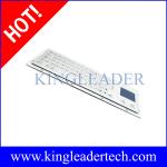 Brushed IP65 Kiosk Metal Industrial Keyboard With Touchpad Panel Mount From The