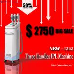 Amazing 50% discounts off! Most popular professional 3 handles IPL machine