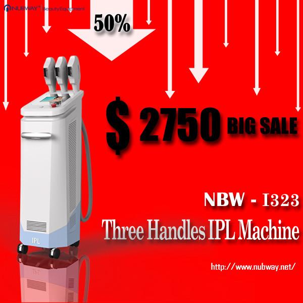 Breakdown price!! 50% discounts off !!! 3 handles multifunctional IPL hair