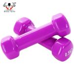Hand Weights Vinyl Coated Dumbbells , Dumbbells For Women Pantone Number Color