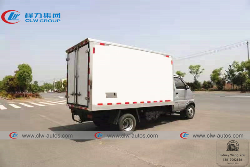 LHD Karry 4x2 Mini 1 Ton 2 Ton Gasoline Type Refrigerated Van Truck