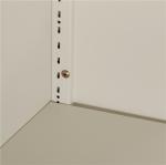 KD Structure Office Furniture Glass Door Filing Cabinet With Adjustable Shelf