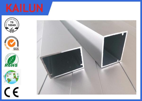 HVAC Systems Aluminium Frame Section Profile , Hollow Extruded Aluminum