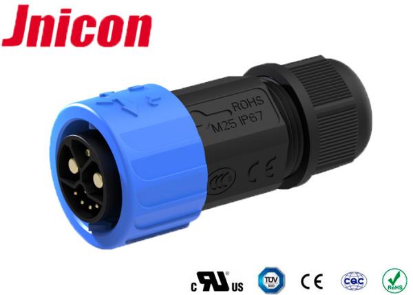 Impact Resistance Waterproof Male Female Connector M23 Push Lock 2/1 Pin