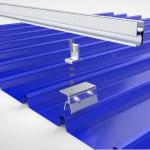 Aluminum Solar Metal Tin Roof Mounting System For Rail L Feet Clamp Grounding