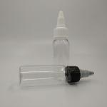 100ml Clear Plastic Screw Top Liquid Bottle With Wide Mouth For Custom Printing