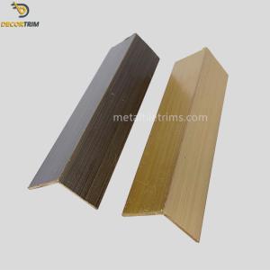 Wholesale Decorative Natural Brass Tile Trim 20mm×20mm L Shape For Wall Edging from china suppliers