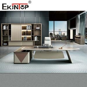 Wholesale Home Office Desk Light Brown L Shaped Executive Desk from china suppliers