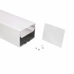 70×75mm Suspended LED Profile Channel Anodized Aluminium Alloy 6063 Material