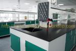 Cuttable science lab furniture strong acid resistance , lab counter tops