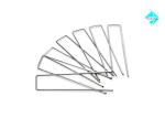 Carbon Steel Ground Grass Staple Pins， Landscape Fabrics Turf Pins 4"-14" Length