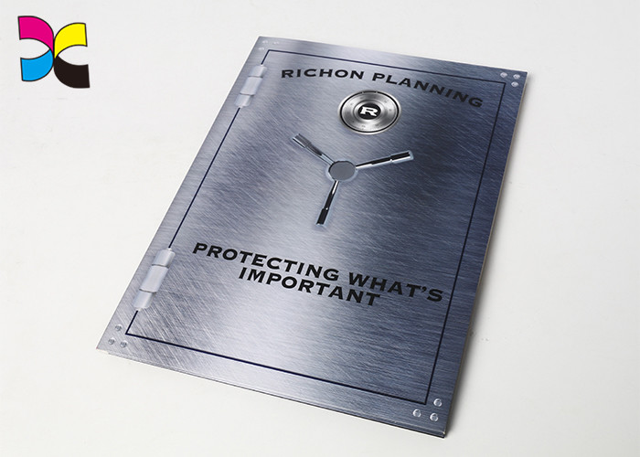 CMYK Printed File Folders With 2 Pockets Card Slots Inside Eco - Friendly