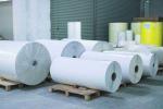 Ordinary Sticky Adhesive Synthetic Paper , Inkjet Roll Labels 75μ Surface