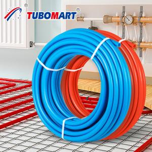 China Corrosion Resistant Insulated Pex Pipe 50m 100m 200m Per Roll With Crimp Fitting on sale