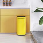 STANDING Touch Button Bin 30L/40L/50L Stainless Steel Office Trash Can Button