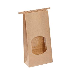 Wholesale Grease / Water Resistant Kraft Paper Packing Bags With Gold/Silver Hot Stamping from china suppliers
