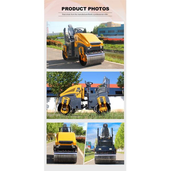 3ton Ride-On Vibratory Roller Compactor Full Hydraulic Asphalt Roller Epa Engine Small Road Roller