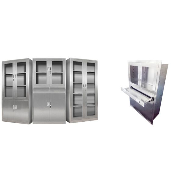 Stainless Steel Medicine Cabinet , Medical Storage Cupboards for Operation Room