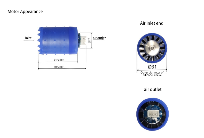 Faradyi Customized 10500rpm High Speed Hair Dryer Motor 24V Low Noise BLDC Motor For Home Application