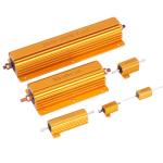 RX24 Gold Aluminum Case Resistor High Power 25W 50W 100W 200W 300W Car Current