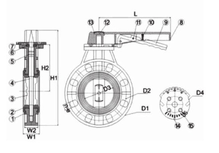 All Size PVC Flange Butterfly Valve PVC Ball Valves Hot Selling in South America