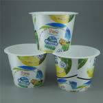 Food Grade PP Custom Logo Plastic Yogurt Cup for 2024 Ice Cream Packaging
