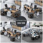 Workspaces Office Furniture Wooden Desk And Chair Combination For 3/6 People