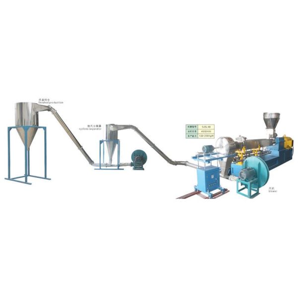 Co-rotating Twin Screw Extruder Wood Plastic Composite Production Line WPC Pelletizing Machine