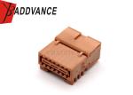 YBADDVANCE 14 Pin Female Brown Auto Automotive Electric Connectors Wir For Car