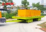 Manual Industrial Cargo Transport Forklift Towing Trolley On Rails Or Concrete
