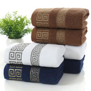 Wholesale Hotel and Home Rectangle 32S Cotton Jacquard Embroidery Towel Set in Customized Design from china suppliers