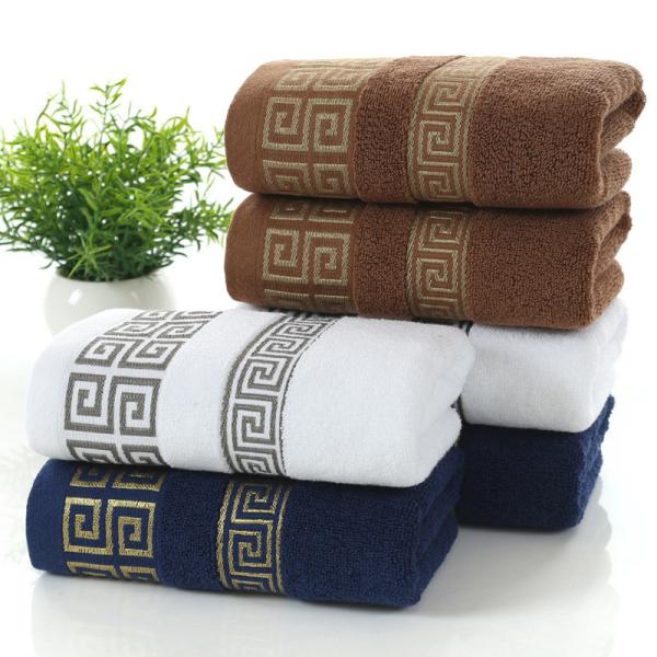 Hotel and Home Rectangle 32S Cotton Jacquard Embroidery Towel Set in Customized