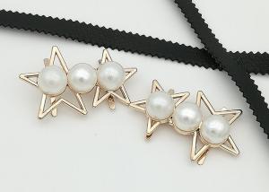 Wholesale Star Shaped Zinc Alloy Metal Shoe Buckles Corrosion Resistant Easy To Put On from china suppliers