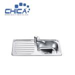 Stainless Steel Kitchen Sink Single Bowl Kitchen Sink Topmount Kitchen Sink With